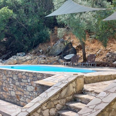 Villa Sunrise With Stunning Views And Private Pool Katokhorion  Luaran gambar