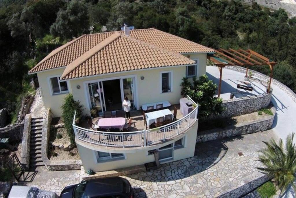 Villa Sunrise With Stunning Views And Private Pool Katokhorion  Luaran gambar