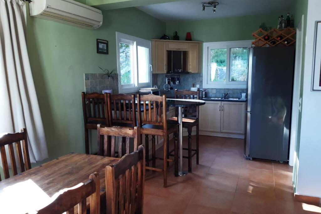 Villa Sunrise With Stunning Views And Private Pool Katokhorion  Luaran gambar
