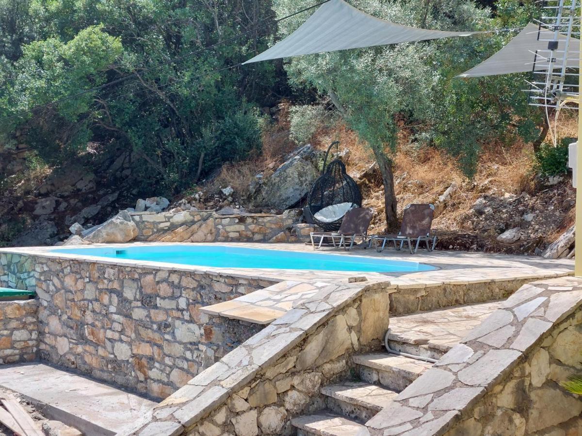 Villa Sunrise With Stunning Views And Private Pool Katokhorion  Luaran gambar