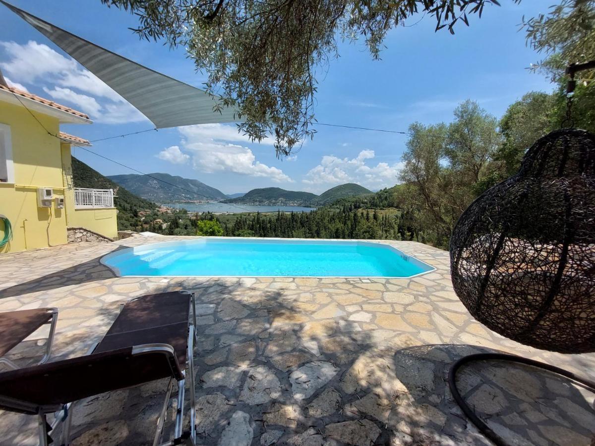 Villa Sunrise With Stunning Views And Private Pool Katokhorion  Luaran gambar